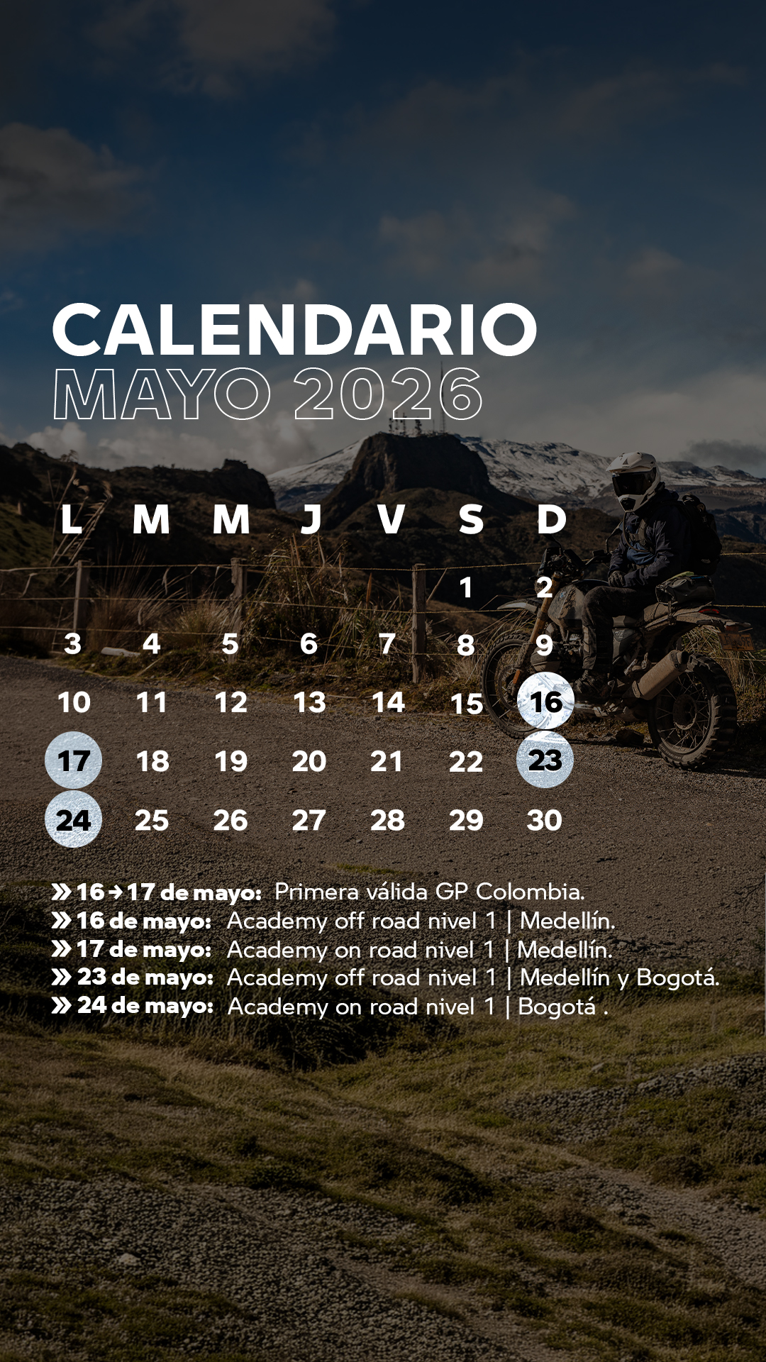 ESTOS SON NUESTROS PRÓXIMOS EVENTOS ¡PREPÁRATE!