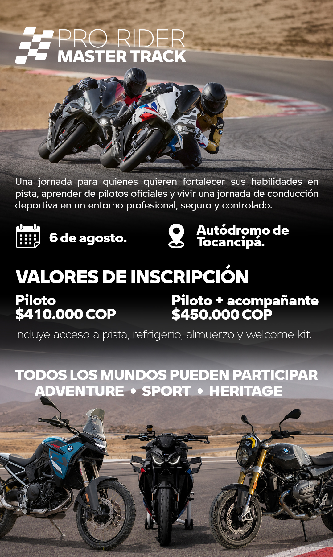 PRO RIDER – MASTER TRACK 2026.